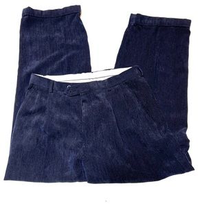 Syllabus Systems Blue Corduroy Pants. Sz 36 polyester